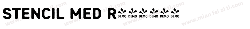 Stencil Med R字体转换